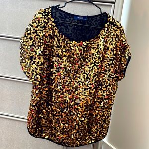 Gold Sparkles w/black lining.,ELOQUII.,14W